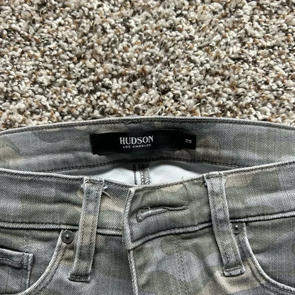 Hudson Barbara Super Skinny Camo Jeans - Picture 2 of 7